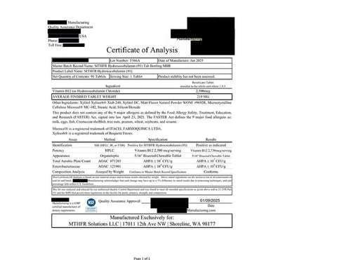MTHFR Supplement: Methylfolate + B12 Chewable Multivitamin