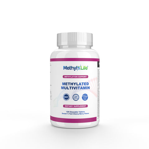 Chewable Methylated Multivitamin - L-Methylfolate + Active B12 - MTHFR/Pregnancy/Children