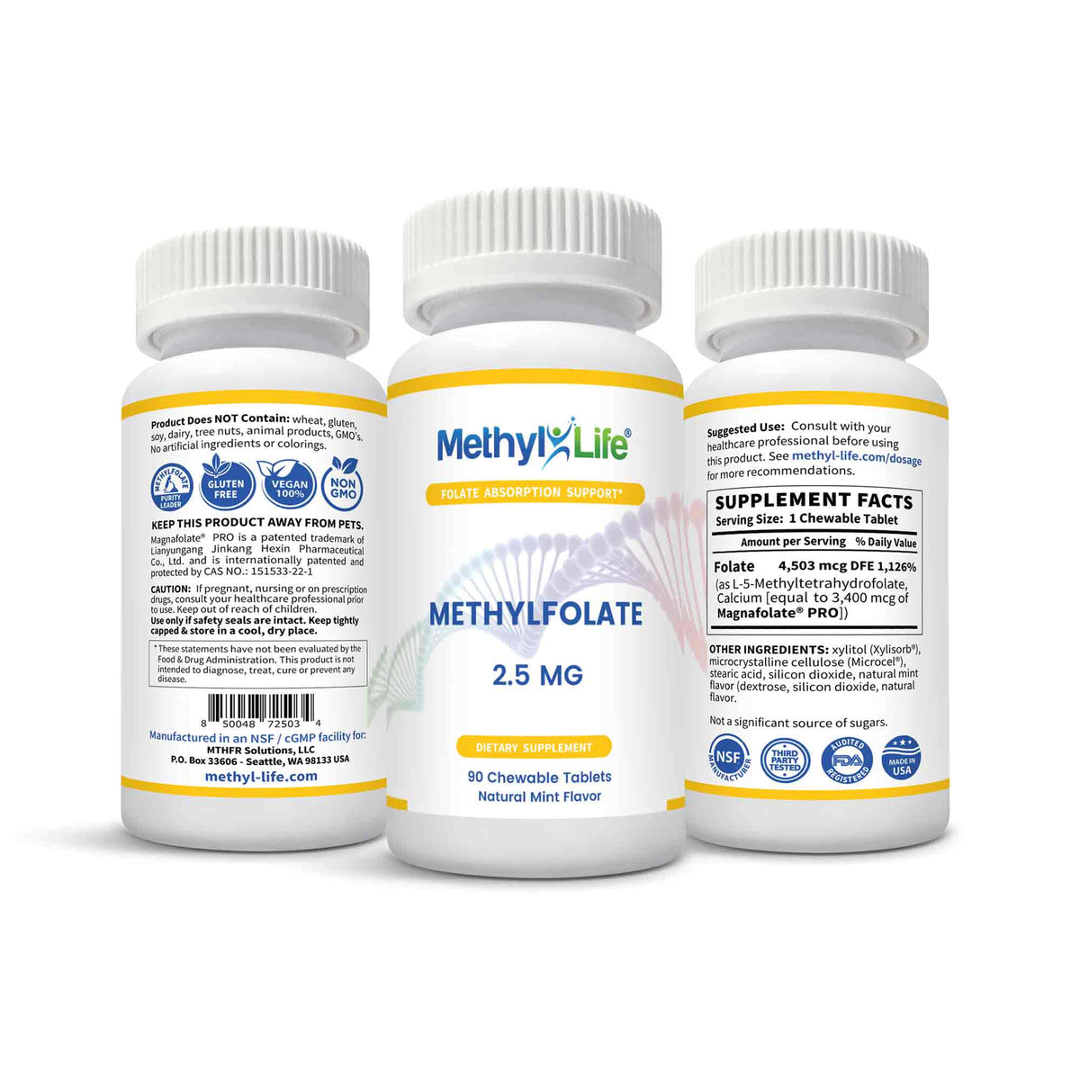 Methylated Multivitamin with Methylfolate, BioActive B12 + Methylated