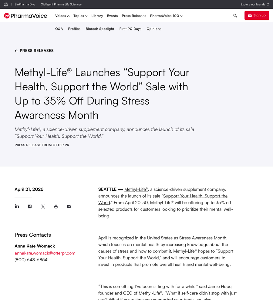 Pharma Industry News | PharmaVoice