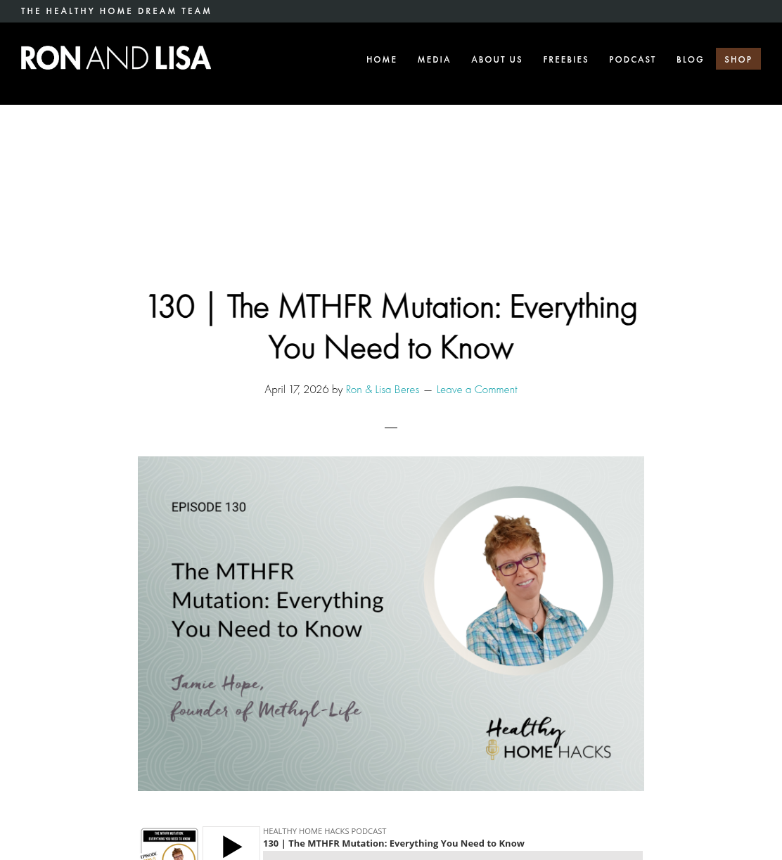 Ron and Lisa Beres Healthy Home Authorities