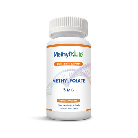 5 Methylfolate: 5-mthf L-Methylfolate 5 mg - Natural Supplements for Brain Health - Methyl-Life® Supplements