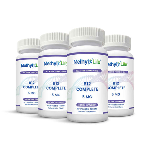 Wholesale: 4-pack of Active B12 Complete Tablets - Methyl-Life® Supplements