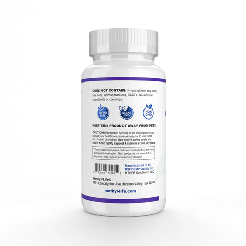 Vitamin B12 5000 mcg (Methylcobalamin B12 Complete) – 3 Bioactive Forms