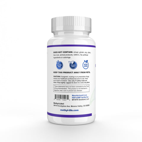 Vitamin B12 5000 mcg (Methylcobalamin B12 Complete) – 3 Bioactive Forms