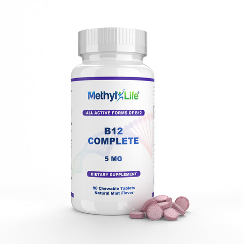 Vitamin B12 5000 mcg (Methylcobalamin B12 Complete) – 3 Bioactive Forms