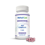 Active B12 Complete - 3 Fully-Bioavailable forms of B12 - 90 ct - with chewable tablets - Methyl-Life