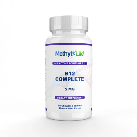 Vitamin B12 5000 mcg (Methylcobalamin B12 Complete) – 3 Bioactive Forms