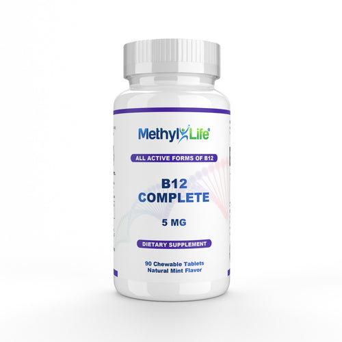 Vitamin B12 5000 mcg (Methylcobalamin B12 Complete) – 3 Bioactive Forms