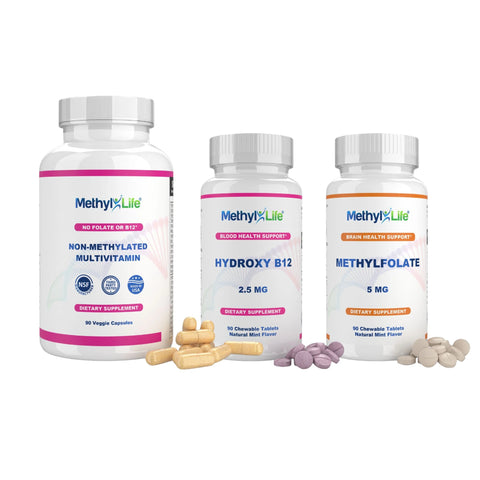 Cofactors Add-On (Non-Methylated Multivitamin + Hydroxocobalamin + Methylfolate 5 mg) - Best Sellers - Methyl-Life®