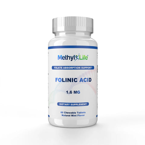 Folate 1.6 mg (Calcium Folinate) as Methyl-Life®’s Folinic Acid - Best Sellers - Methyl-Life® Supplements