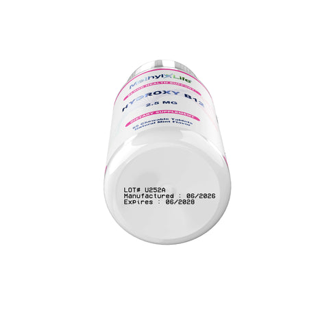 Vitamin B12 Tablets (Sublingual B12 as Bioavailable Hydroxy) – Supports Brain & Red Blood Cells