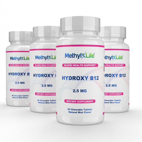 Wholesale: 4-pack of Hydroxy B12 Tablets