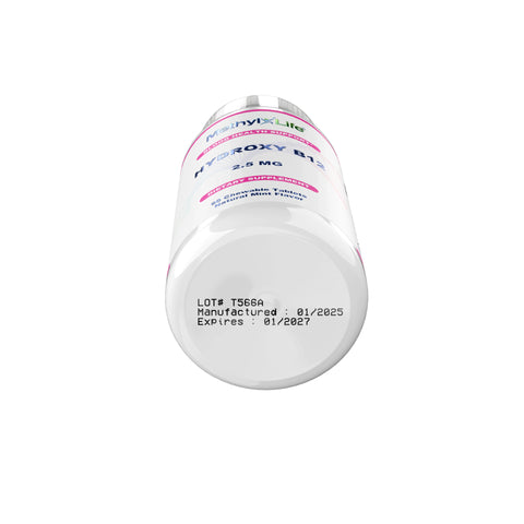 Vitamin B12 Tablets (Sublingual B12 as Bioavailable Hydroxy) – Supports Brain & Red Blood Cells