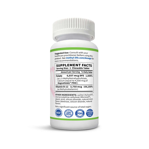 Methylated B12 3.75mg + L-Methylfolate 3mg as Methyl-Life®'s B-Methylated-II - Methyl-Life® Supplements