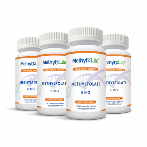 Wholesale: 4-pack of Methylfolate 5 - Methyl-Life® Supplements