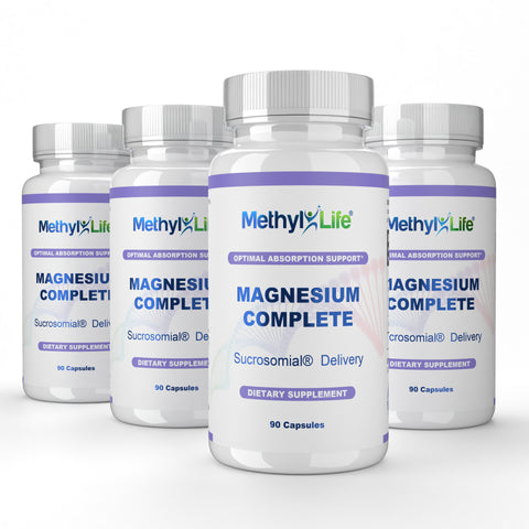 Wholesale (4 bottles) - Magnesium Complete - 1.5 month supply - 90 Caps