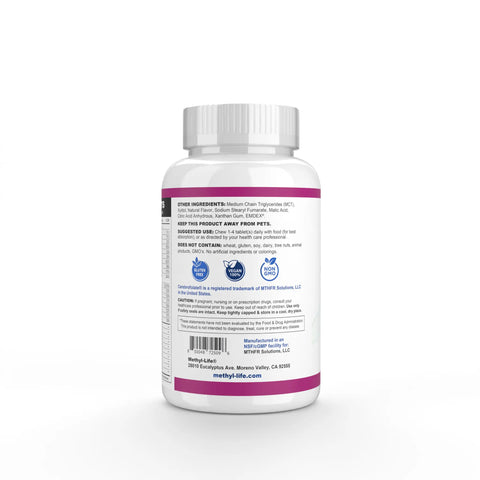 Chewable Methylated Multivitamin - L-Methylfolate + Active B12 - MTHFR/Pregnancy/Children