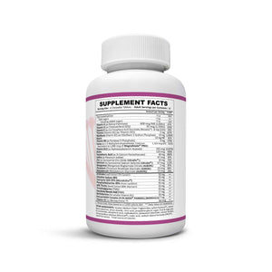 Chewable Methylated Multivitamin - L-methylfolate + Active B12 - bottle supplement facts - 30 Adult Servings - Methyl-Life