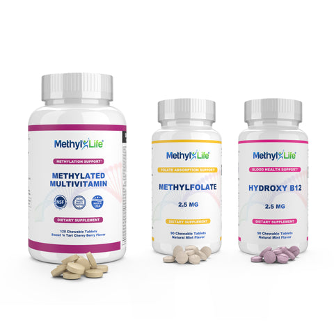 MTHFR Supplement: Methylfolate + B12 Chewable Multivitamin