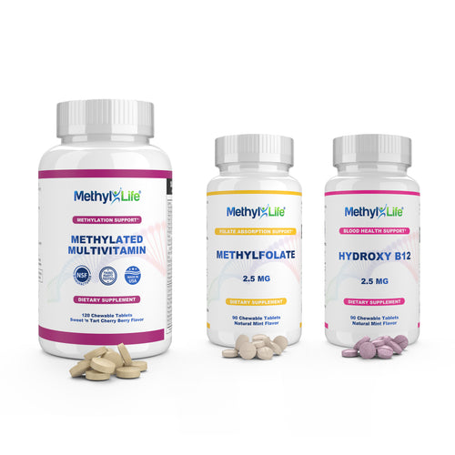 MTHFR Supplement: Methylfolate + B12 Chewable Multivitamin