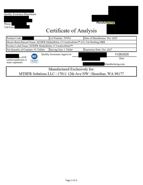 L Methylfolate 15 mg - A Mood-Boosting Supplement