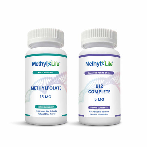 Methylated Vitamins: Professional Strength Methylfolate & Methylated-B12 - Methyl-Life® Supplements