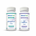 Mood Elevating Bundle (2 product bottles) - L-Methylfolate 15 mg + 3 Active B12s 5 mg - 90 ct - Chewables - Methyl-Life