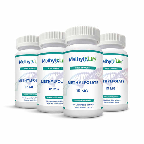 Wholesale: 4-pack of Methylfolate 15 - Methyl-Life® Supplements