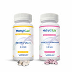 Actives for Sensitives Bundle (2 product bottles + tablets) - L-Methylfolate 2.5 mg + Hydroxocobalamin 2.5 mg - 90 ct - Chewables - Methyl-Life