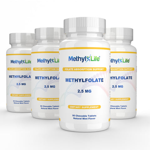 Wholesale: 4-pack of Methylfolate 2.5