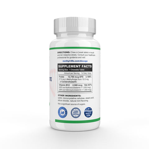 L Methylfolate 7.5 mg + Vitamin B12 Tablets