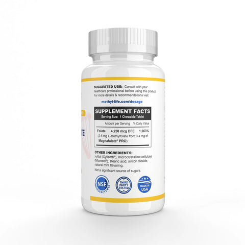 L Methylfolate Supplement 2.5 mg