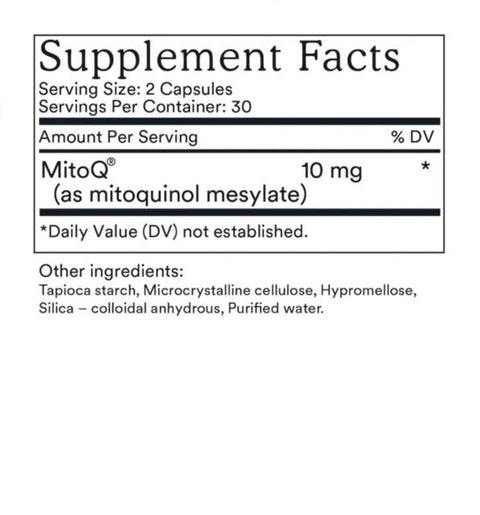 MitoQ® - Extreme Mitochondria Fuel for Energy & Antioxidant Power - Methyl-Life® Supplements