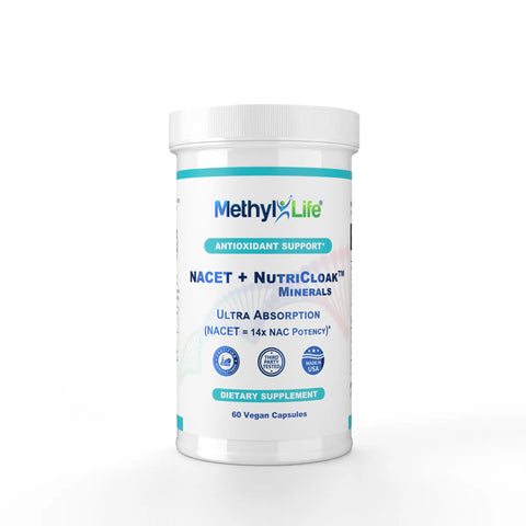 NACET + NutriCloak™ Minerals - Ultra Antioxidant Absorption - Best Sellers - Methyl-Life® Supplements