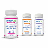 Methylation Vitamins: Methyl B12 & Methylfolate 5 MTHF - 3 Product Pack