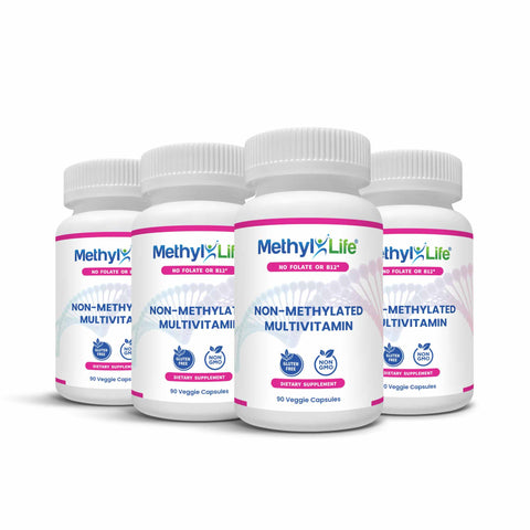 Wholesale: 4-pack of Non-Methylated Multi - Methyl-Life® Supplements