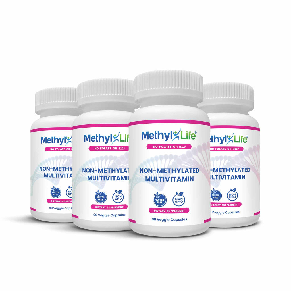 Wholesale: 4-pack of Non-Methylated Multi (4 bottles - 90 capsules per bottle) - Methyl-Life