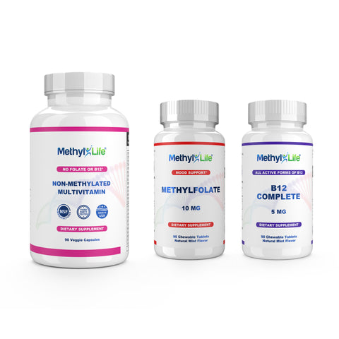 Methylated B Vitamins: MTHFR Folate, B12 Methylcobalamin & Cofactors for Mood Support