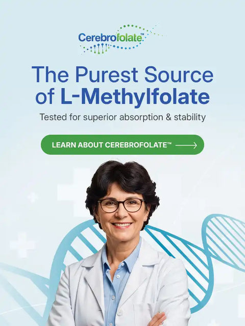 Advertisement for a supplement containing L-Methylfolate.