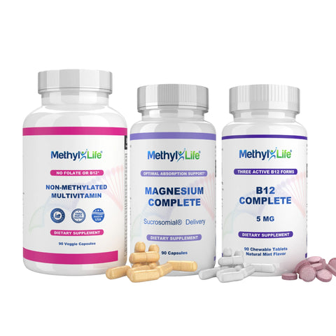 Cofactors Add-On (Non-Methylated Multivitamin + B12 Complete + Magnesium Complete) - Best Sellers - Methyl-Life®