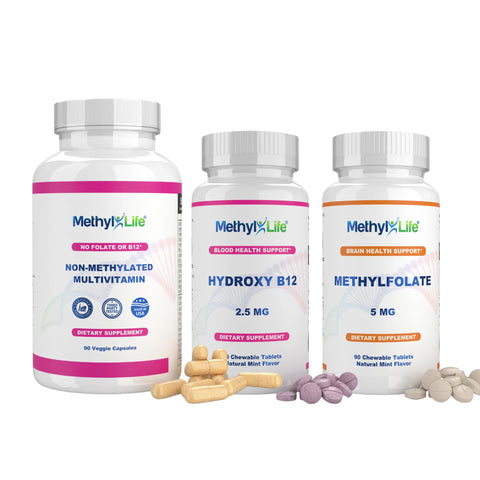 Cofactors Add-On (Non-Methylated Multivitamin + Hydroxocobalamin + Methylfolate 5 mg) - Best Sellers - Methyl-Life®