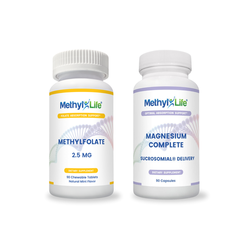 Cofactors Add On (Methylfolate 2.5 mg + Magnesium Complete) Methyl Life® Supplements