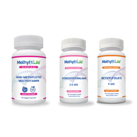 Cofactors Add On (Non Methylated Multivitamin + Hydroxocobalamin + Methylfolate 5 mg) Methyl Life® Supplements