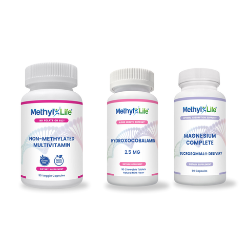 Cofactors Add-On (Non-Methylated Multivitamin + Hydroxocobalamin + Magnesium Complete) - Methyl-Life® Supplements