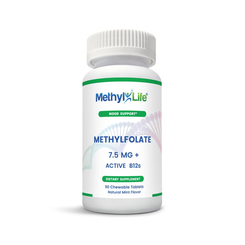 L Methylfolate 7.5 mg + Vitamin B12 Tablets - Nutrients for Energy - Methyl-Life® Supplements