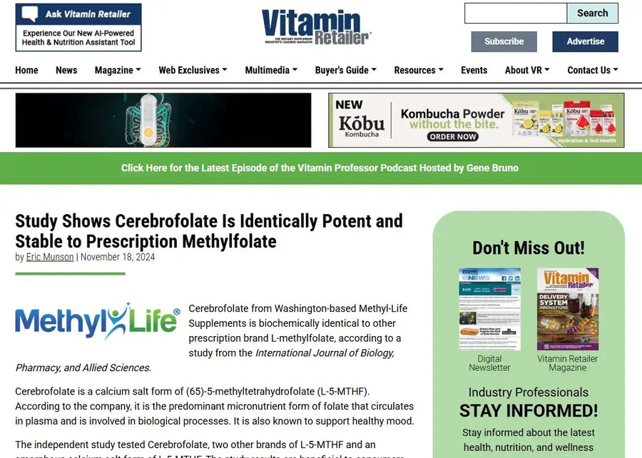 The main object in the image is a white and blue branded product labeled ’methyllife’ with its logo prominently displayed.