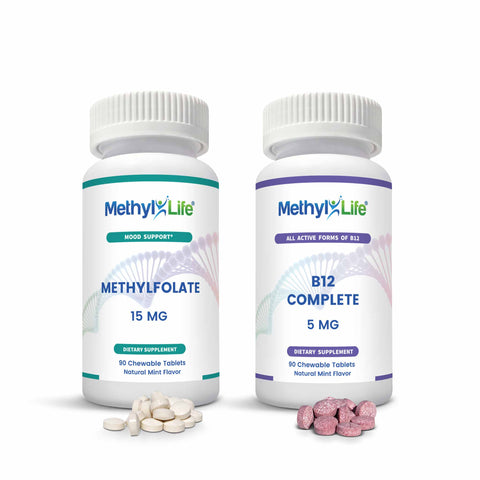 Methylated Vitamins: Professional Strength Methylfolate & Methylated-B12 - Methyl-Life® Supplements