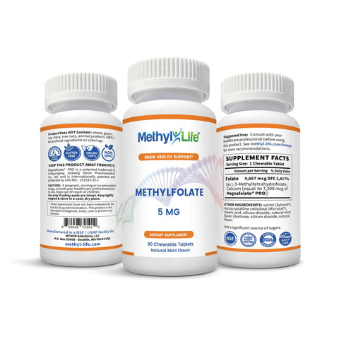 Methylation Supplements: L Methylfolate + B12 Sublingual - Methyl-Life® Supplements