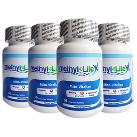 Wholesale: 4-pack of Cell Vitality - NADH + CoQ10 - Methyl-Life Supplements